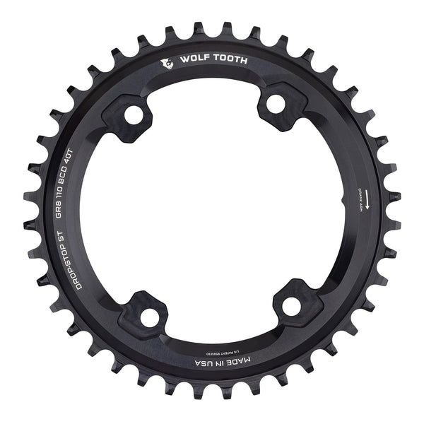 Wolf Tooth 110 BCD Asymmetric 4-Bolt Chainring for Shimano GRX