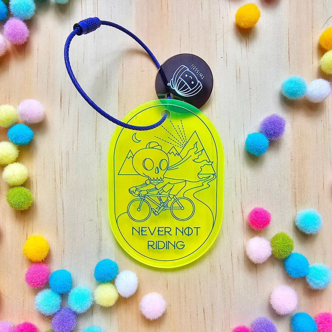 Twisstii Never Not Riding Keyring - Green – Cycle Project Store