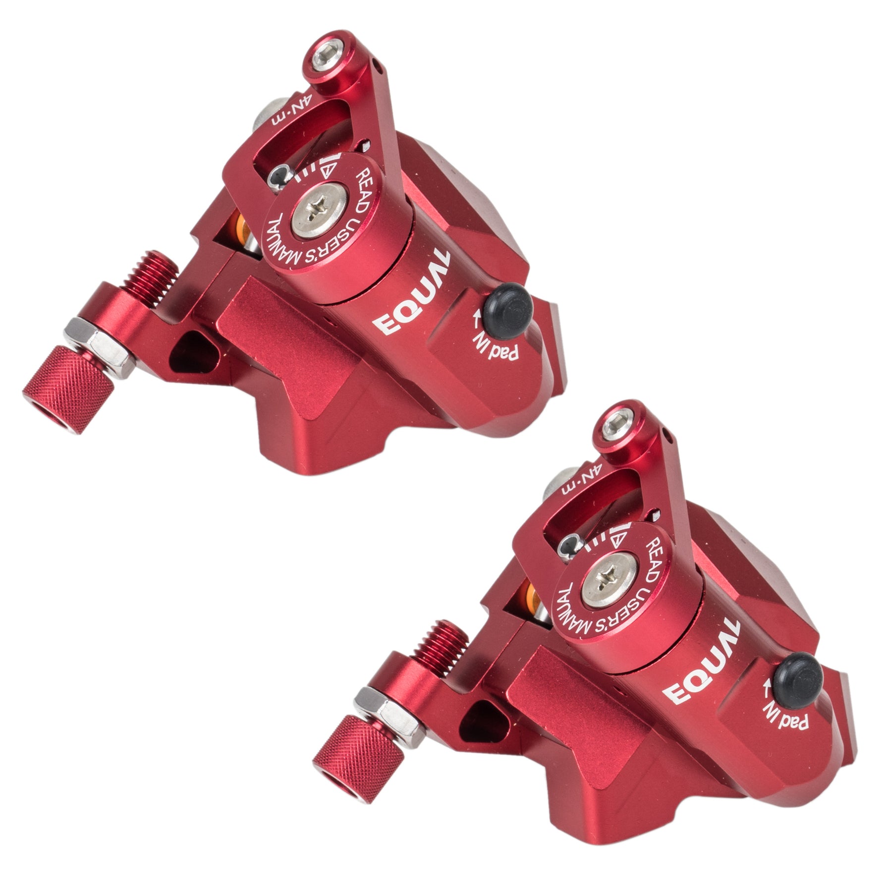 Growtac Equal Brakes Flat Mount - Red – Cycle Project Store