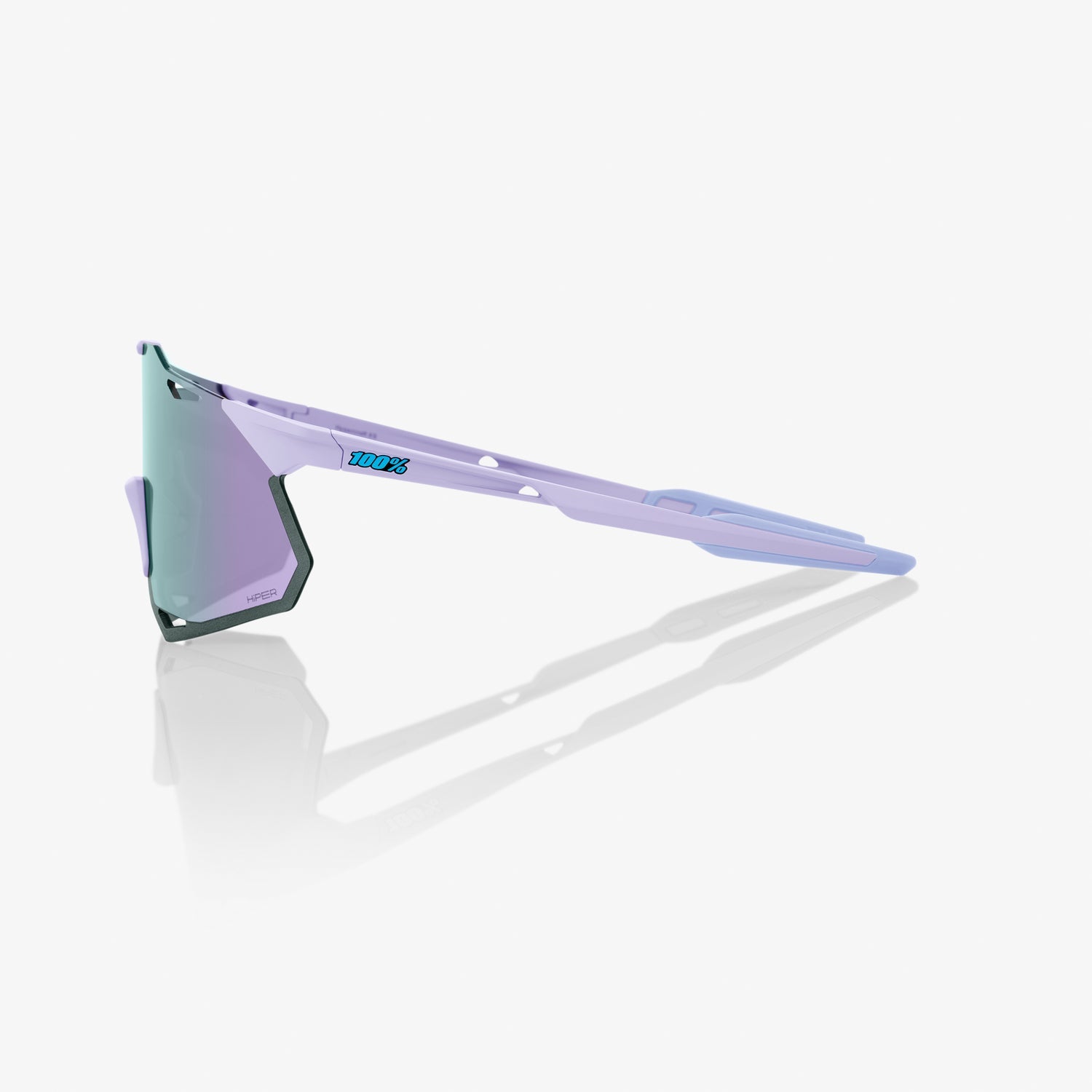 100% Hypercraft XS Sunglass Soft Tact Lavender HiPER Lavender