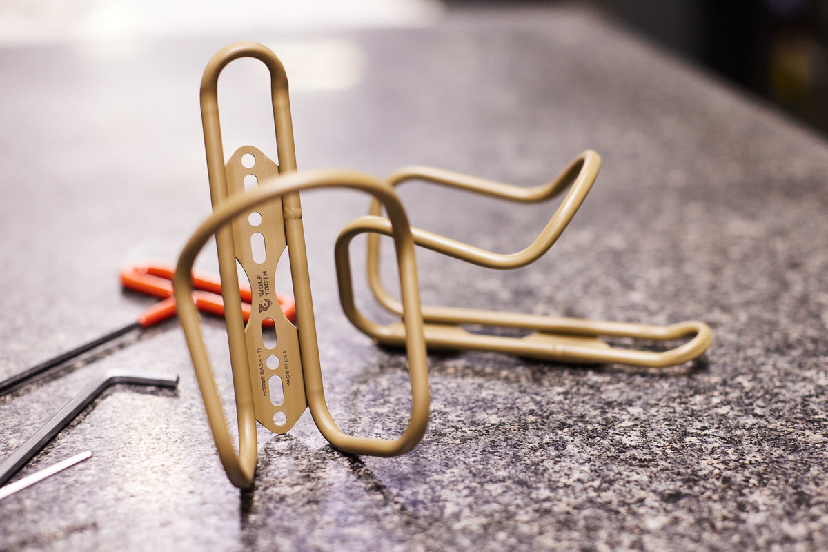 Wolf Tooth Morse Cage Ti Limited Edition Khaki – Cycle Project Store