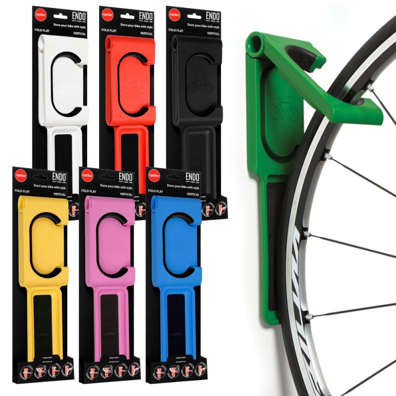Cycloc Endo Wall Bike Rack Green